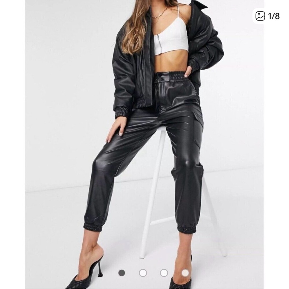 Abercrombie & Fitch Leather Cargo Jogger